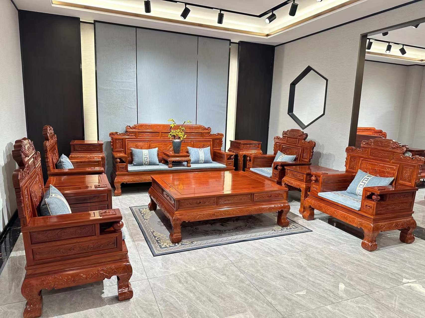 经典款财源滚滚沙发 缅甸花梨(大果紫檀) 来一波特价