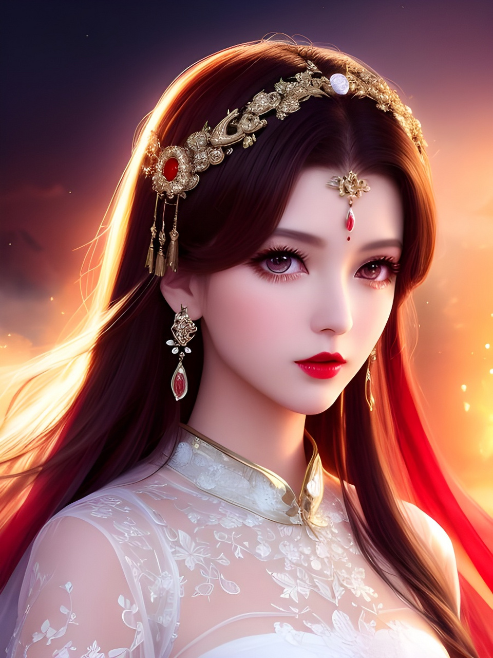 ai绘画「婚纱少女」[比心][比心] #二次元美图#  #ai绘画#  #百度ai