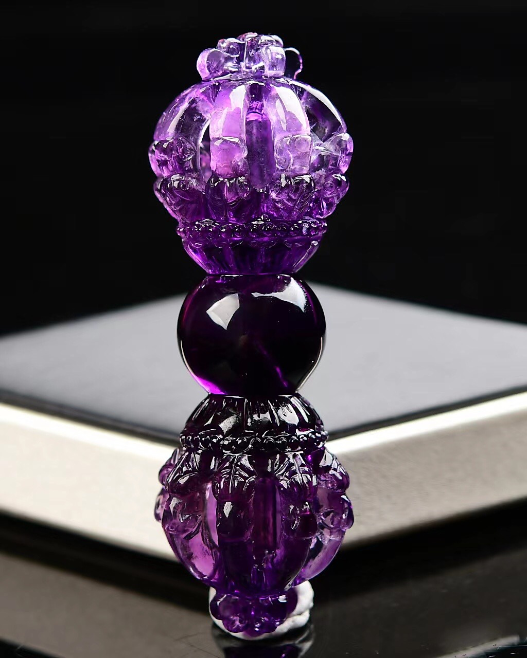 天然巴西紫水晶法器9股降魔杵 金刚杵#降魔杵