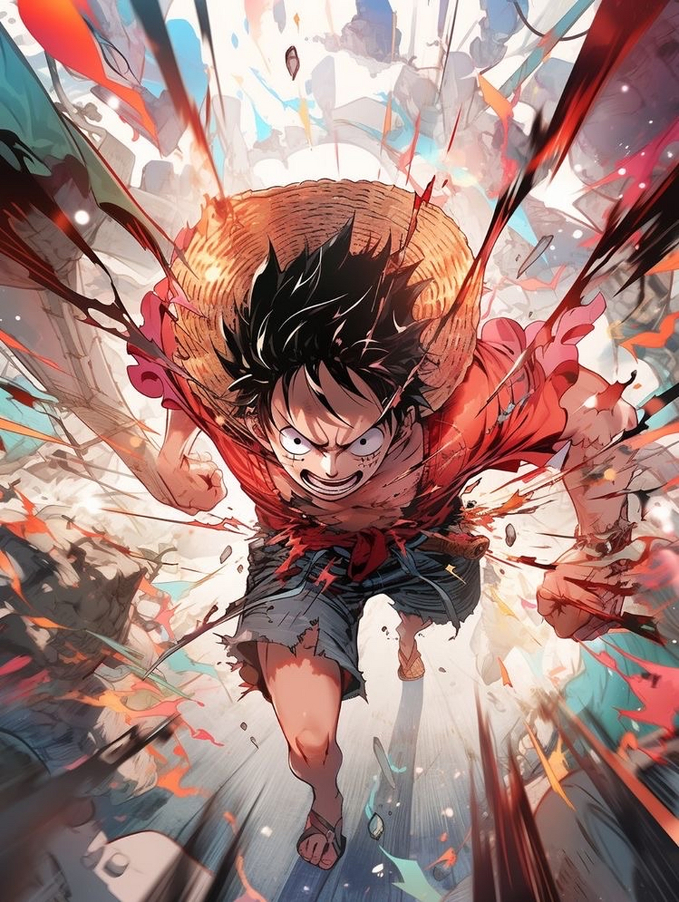 动漫# #海贼王#  草帽少年,热血无敌[前面的别走] 周五了,冲冲场