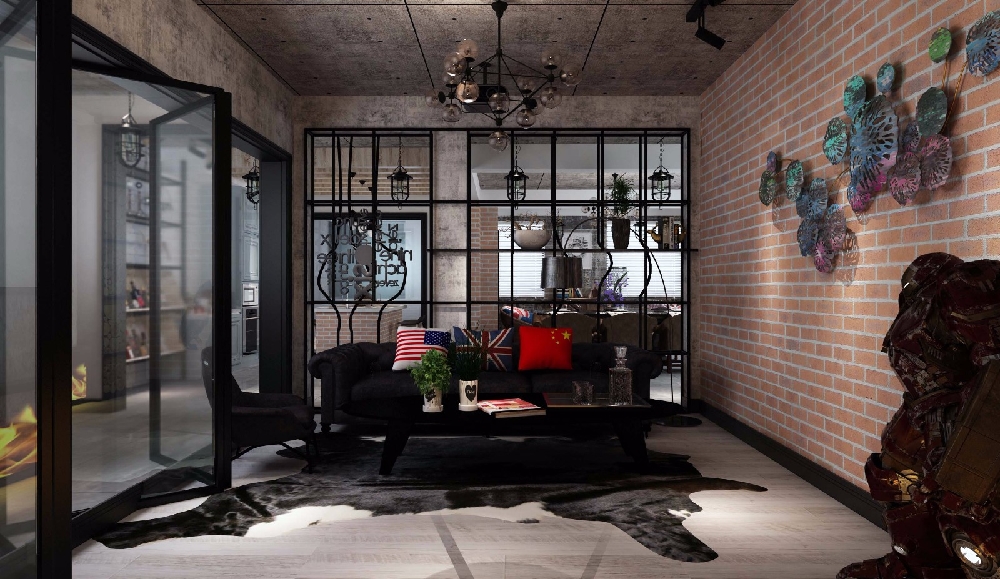 别怀疑,这就是别具一格的美式工业风装饰