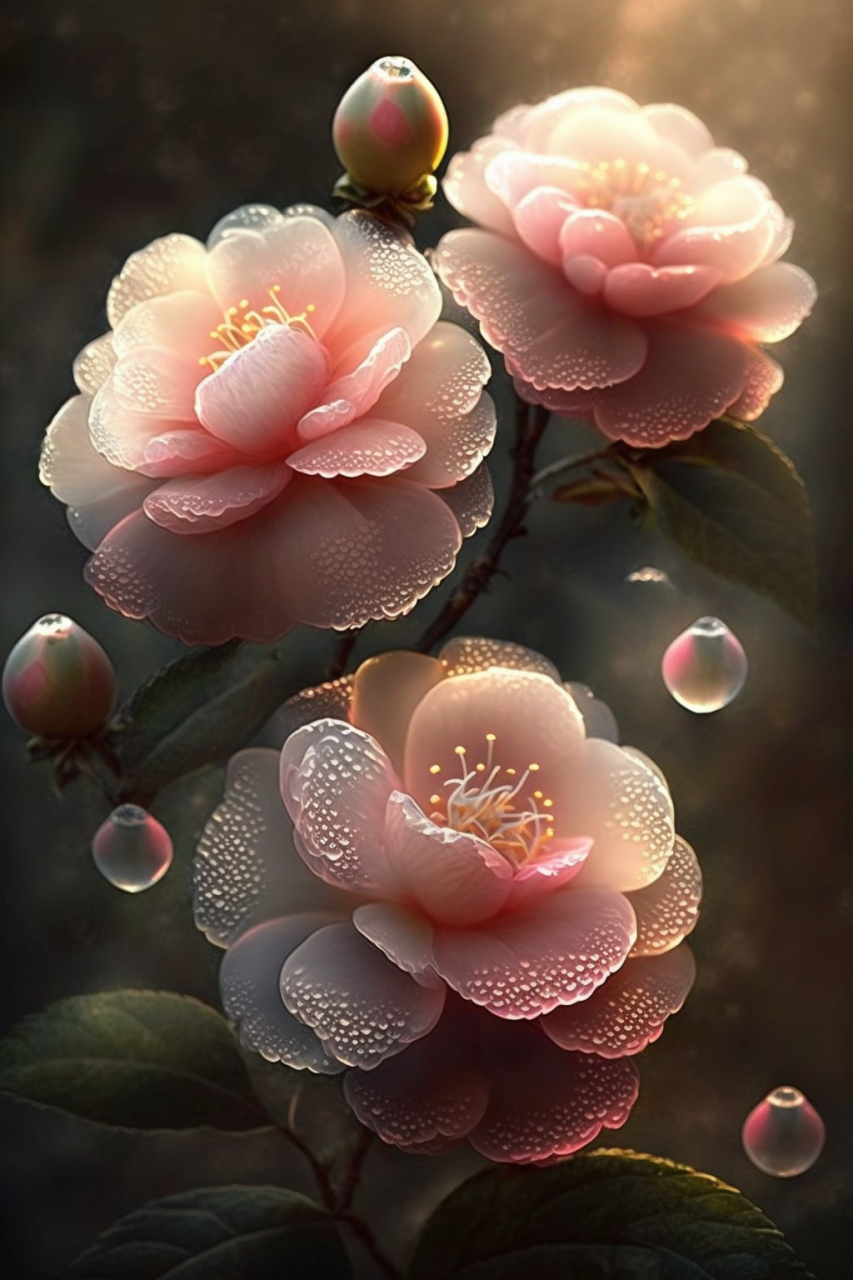 4 高清治愈美图分享:唯美山茶花