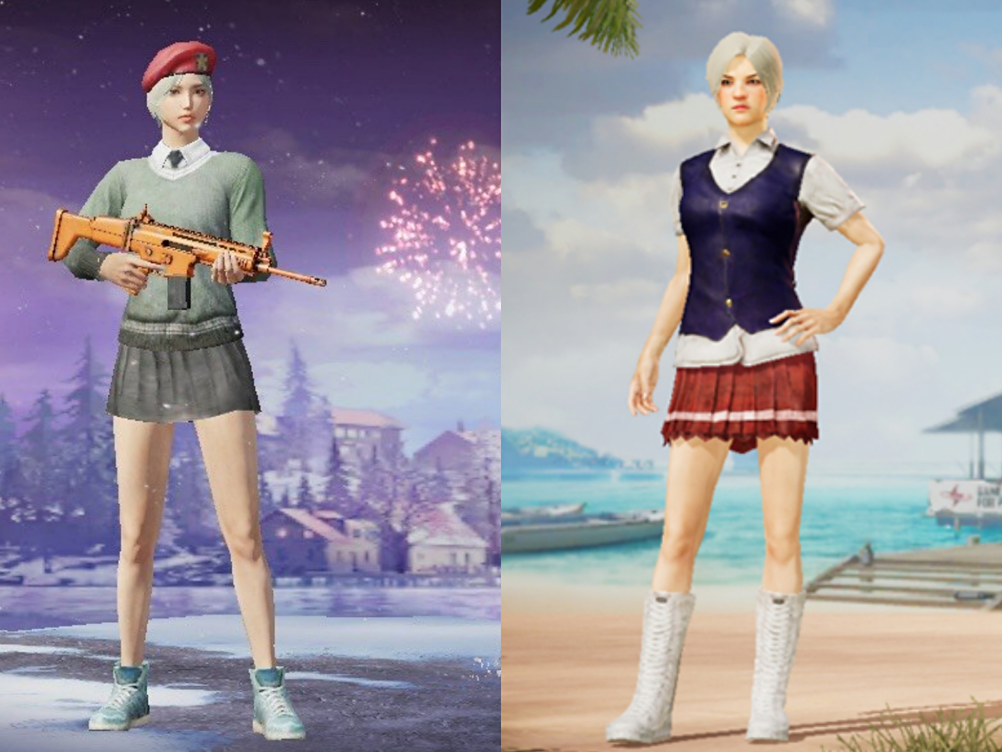 嘿,来吃鸡啦 ▏盘点和平精英中那些美女特种兵穿搭,一个字"妙"