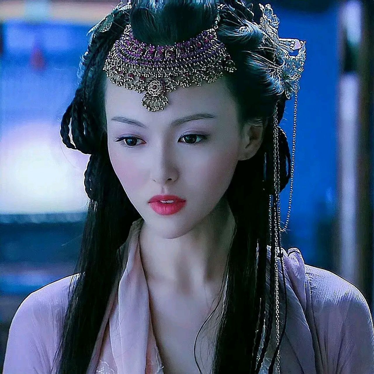 唐嫣# #仙剑三紫萱# 初识唐嫣,始于紫萱,惊为天人,糖糖紫萱造型盏的