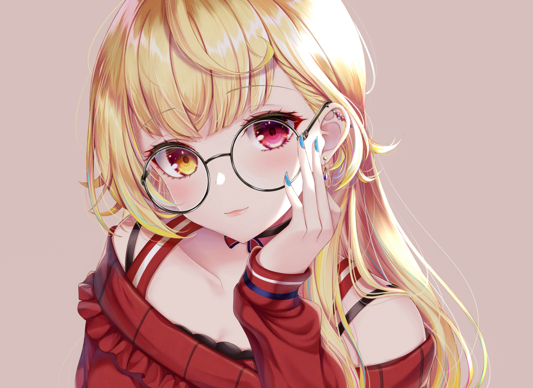 二次元# "圆框眼镜"近几年来可谓是蔚为流行,相信你身边也有许多人