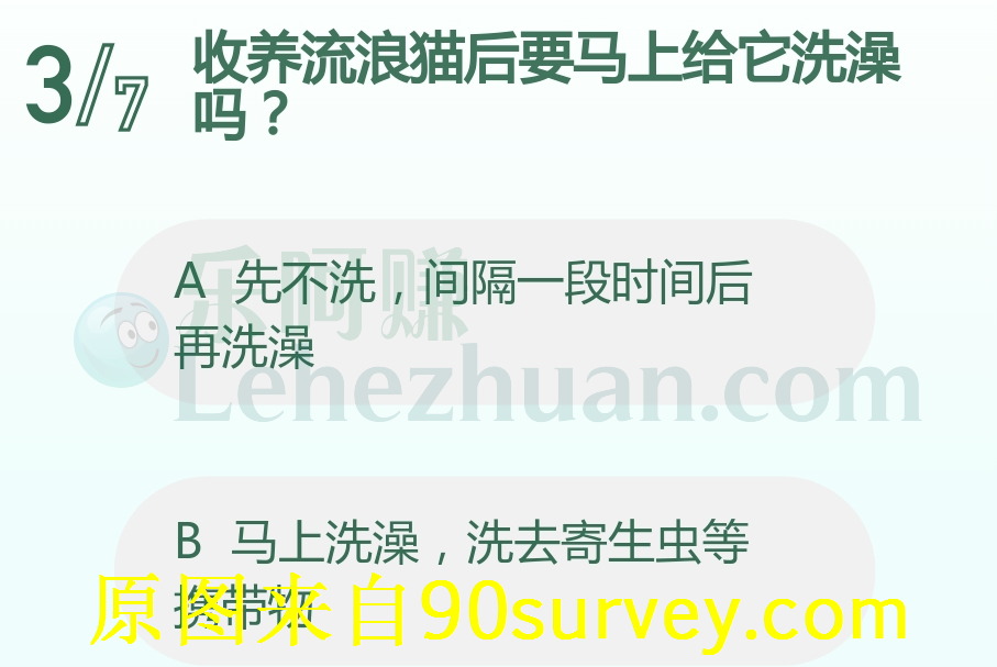 收养流浪猫后要马上给它洗澡吗？