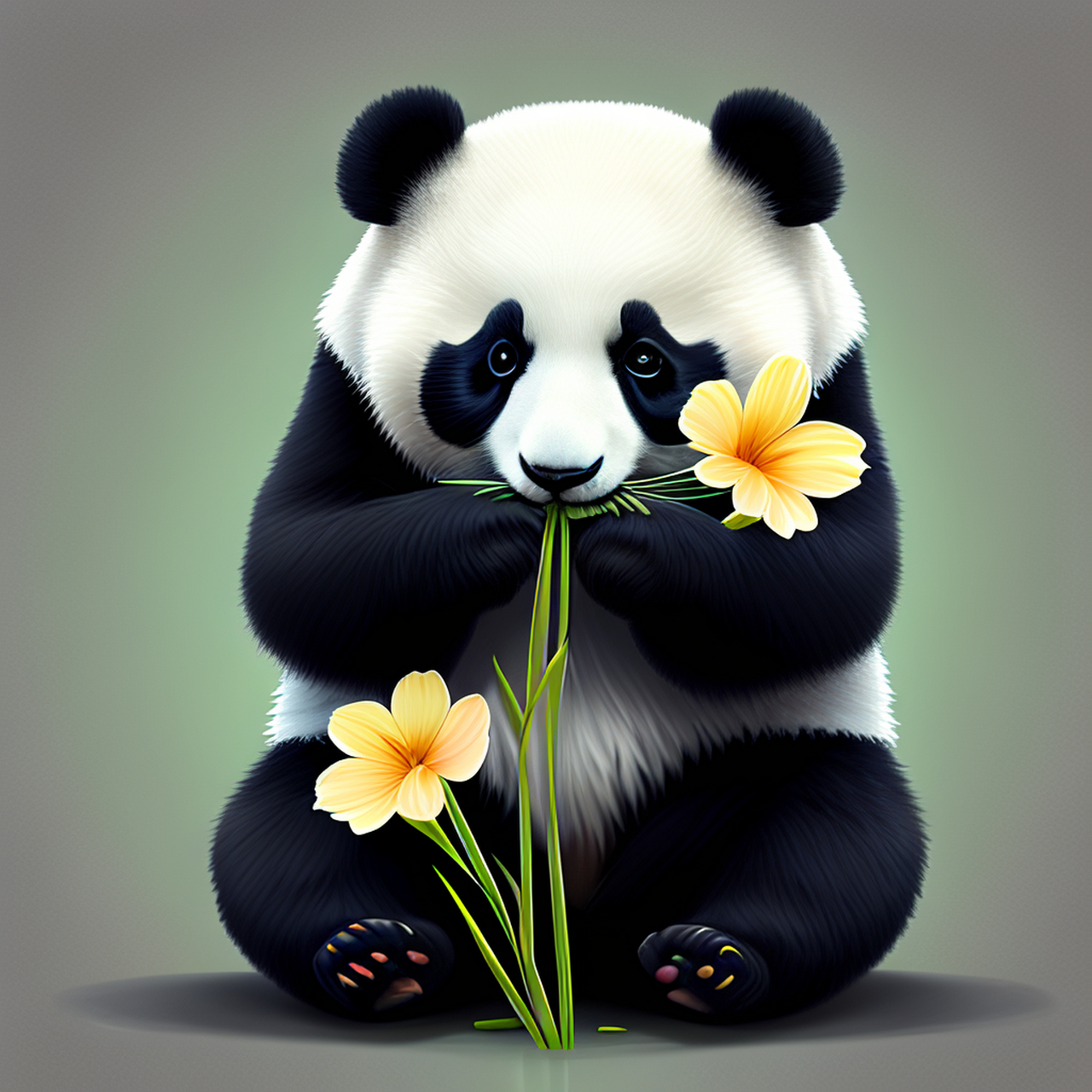 它的个头比同龄大熊猫矮小,胖乎乎,圆圆的;脑袋与身体融为一体,几乎