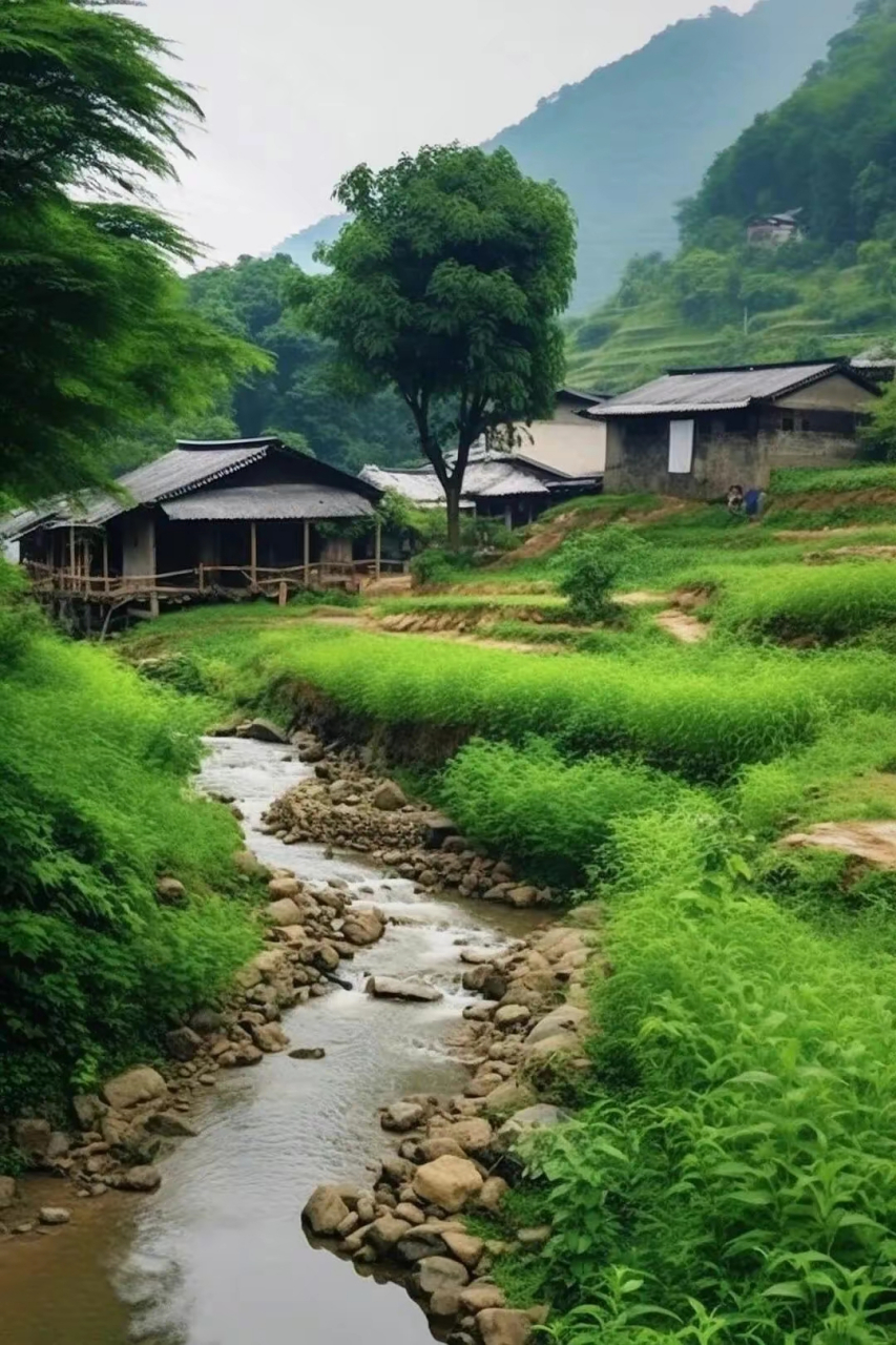 幽静山村图片图片