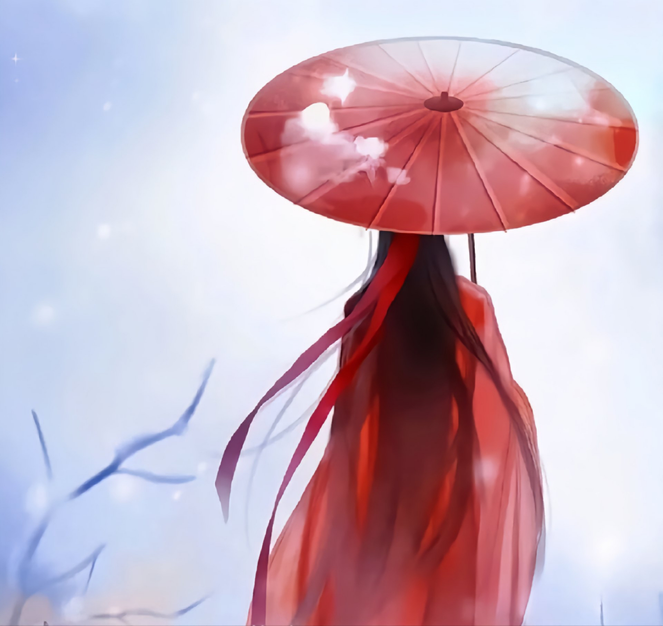 古风系列头像女 #古风插画