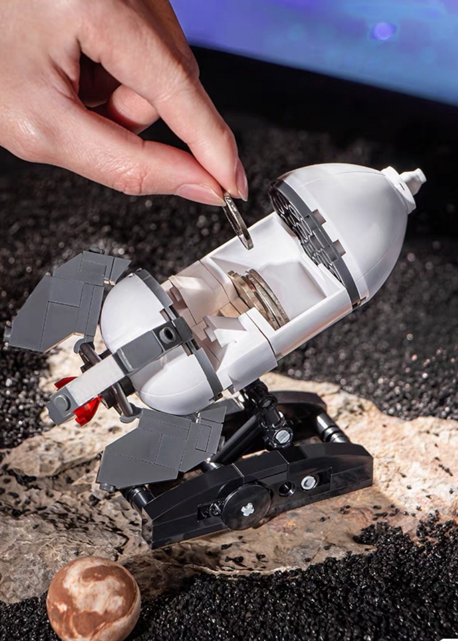 maro宇航员积木航天员太空人模型摆件儿童益智拼装玩具礼物!