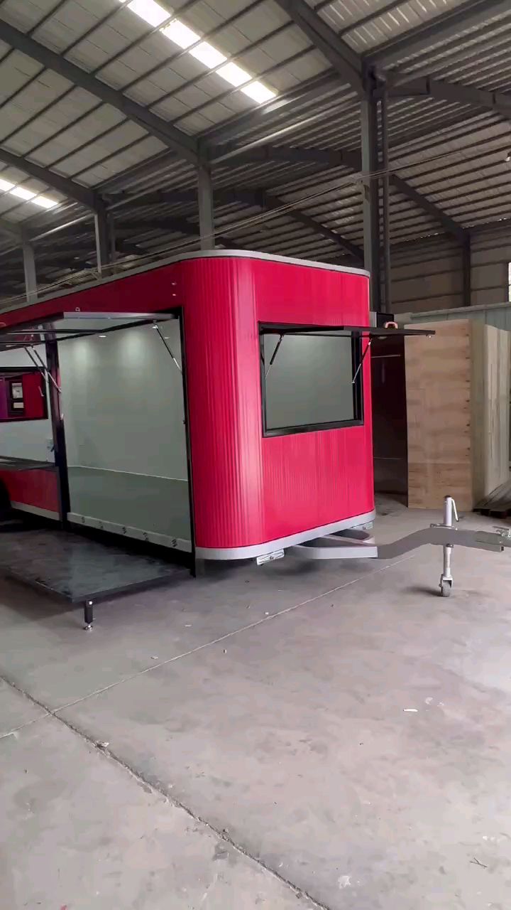 餐饮拖挂售卖车移动餐车房车复古售卖车餐厅