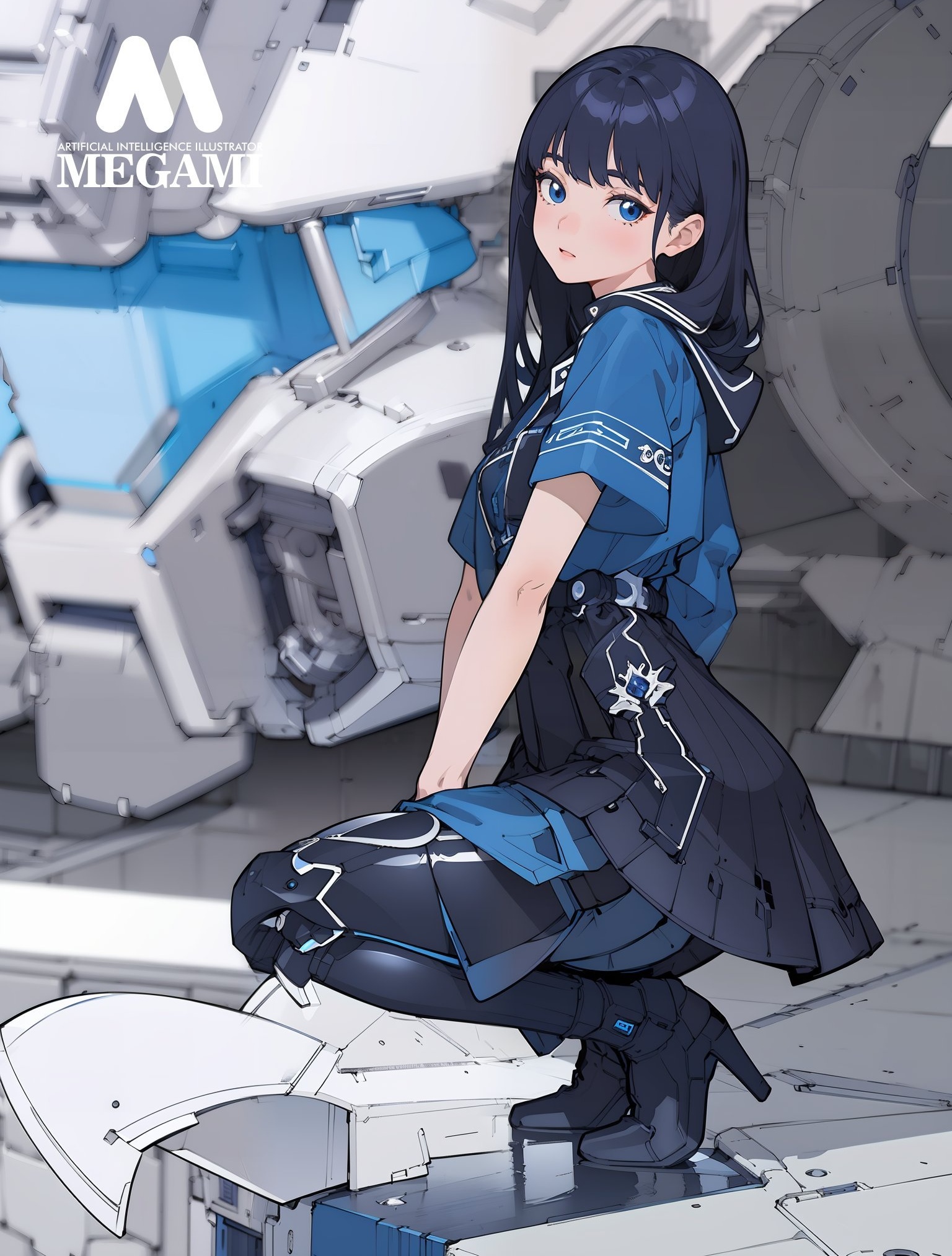 画师decal design 少女与机甲角色概念设计欣赏