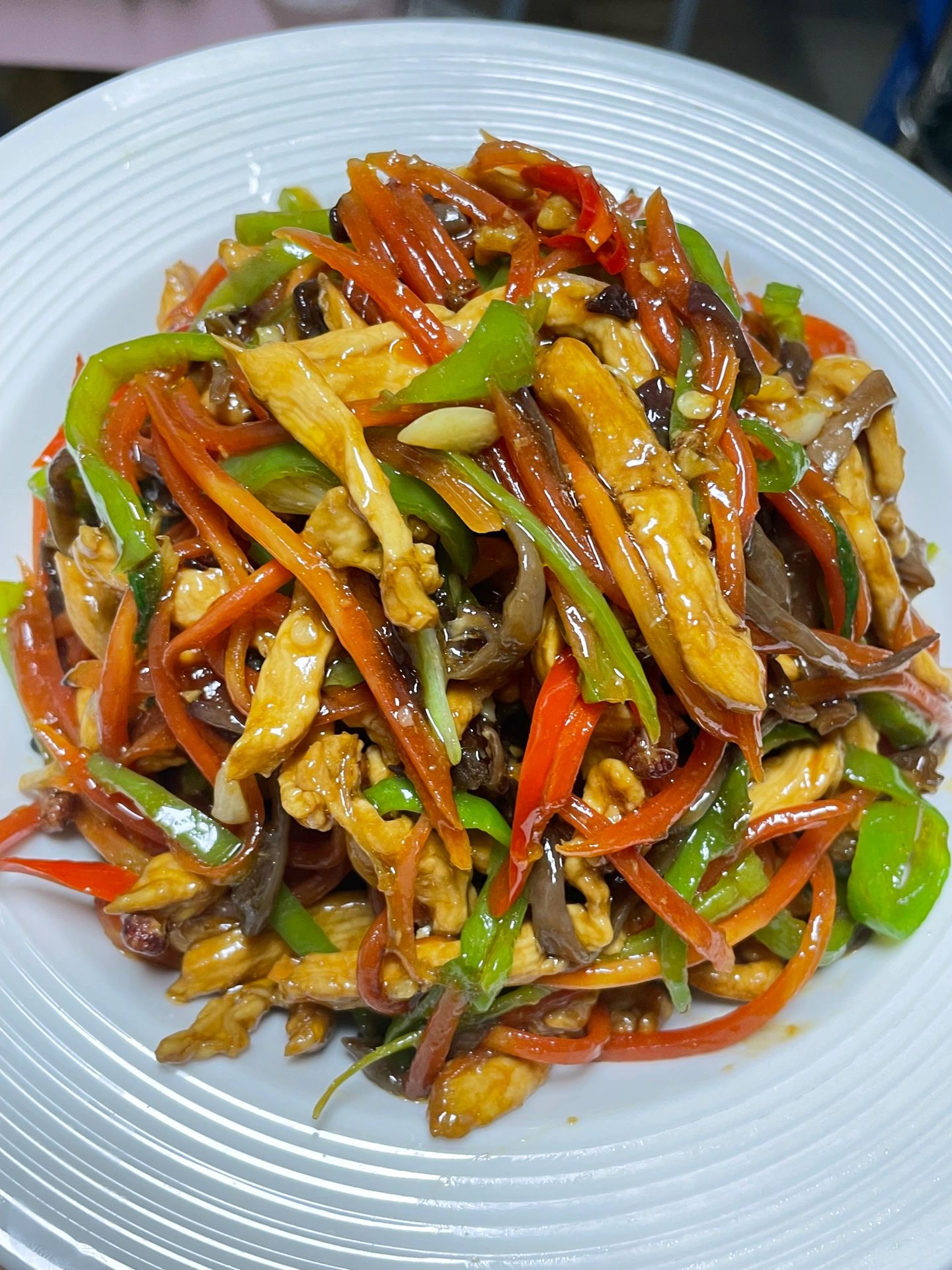 葱烧木耳肉