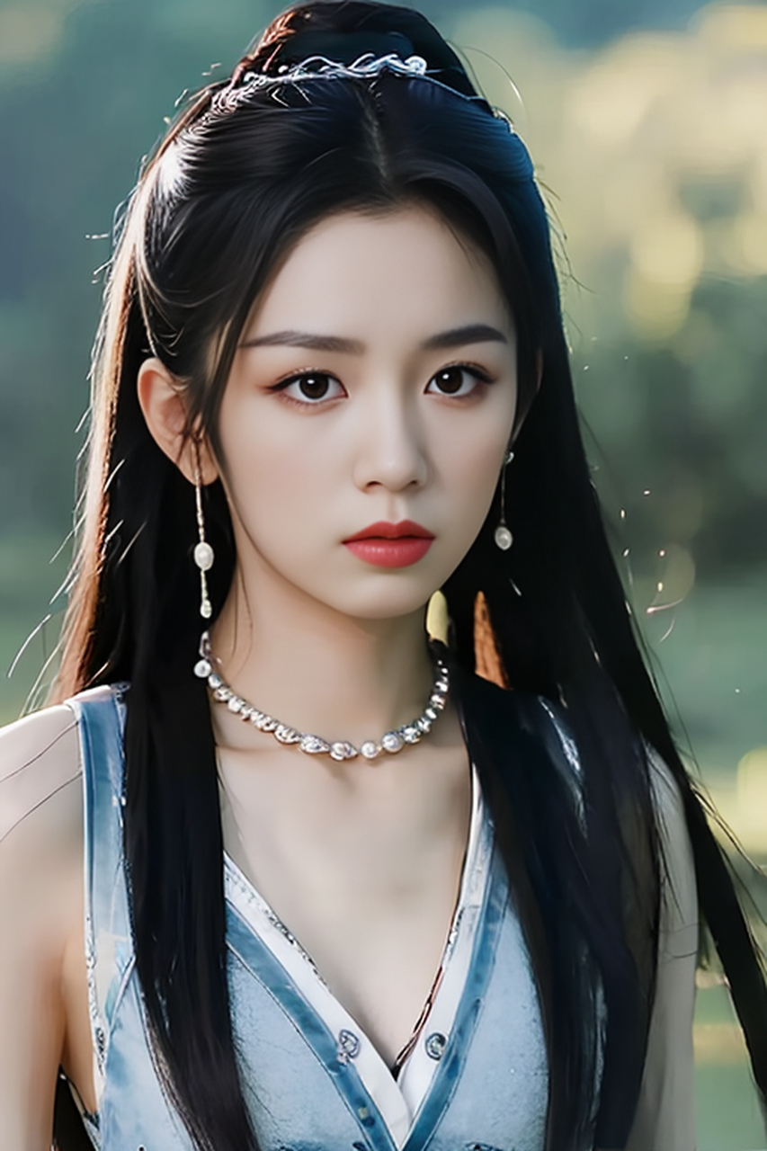 深情款款的眼神,展现出内外兼修的高贵气质