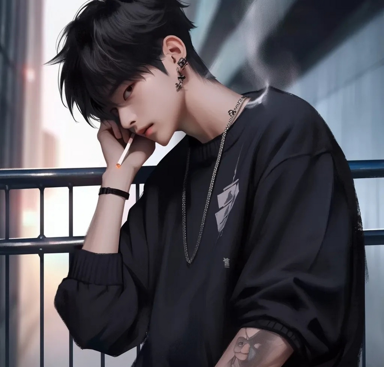 拽酷帅气的纹身男生头像合集