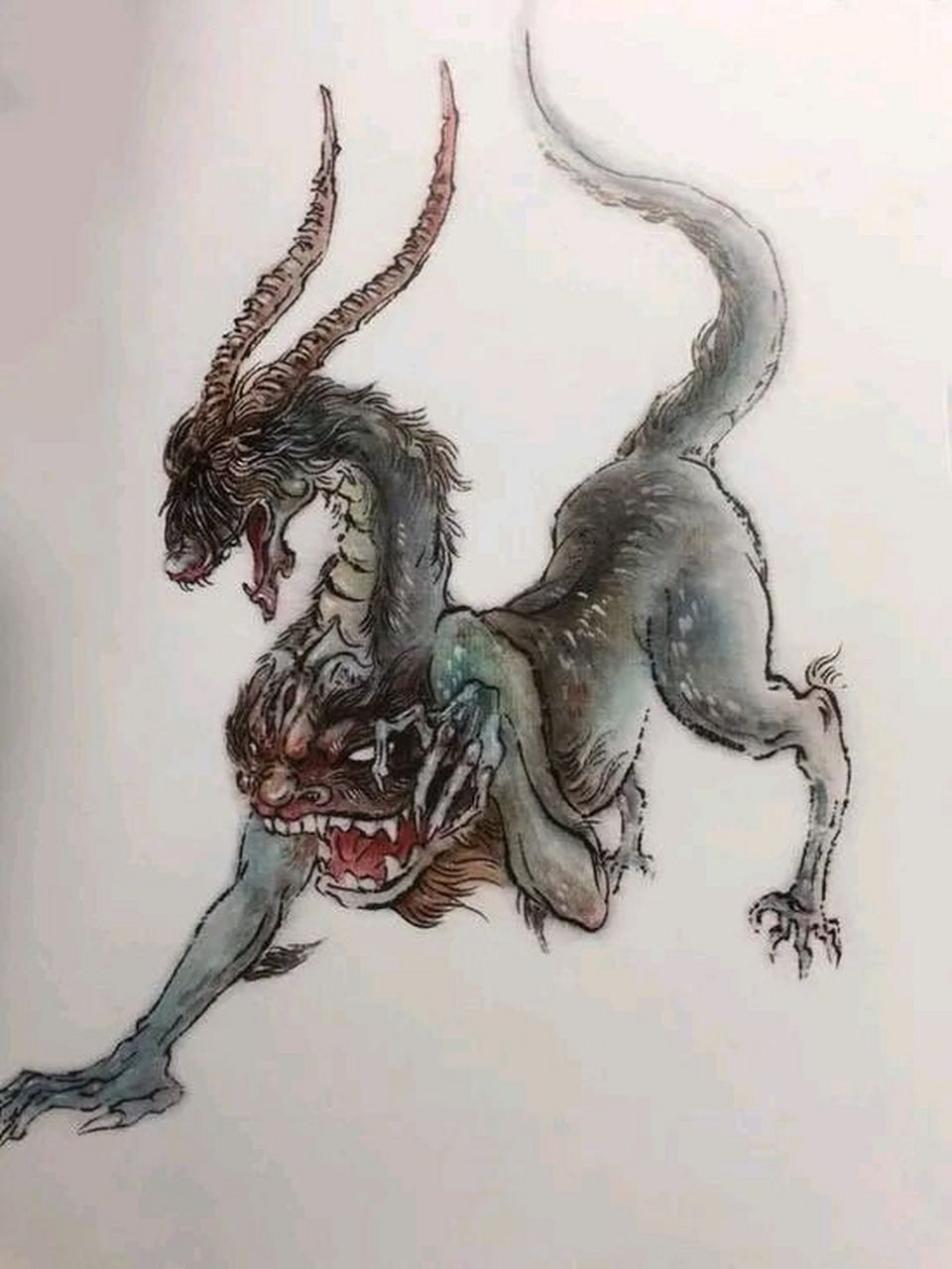 饕餮(tāo tiè) 上古异兽之一,传说轩辕大战蚩尤,蚩尤被斩,其首落地