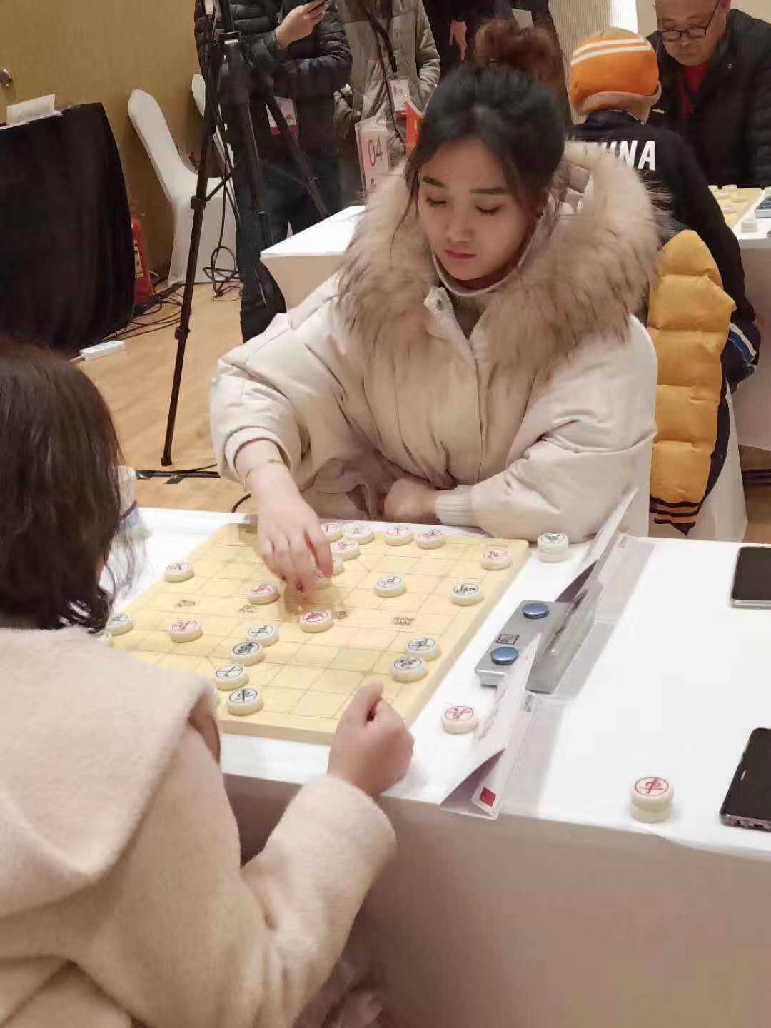 95后象棋大师武文慧,来自内蒙古的美女,颜值很高,棋艺很棒