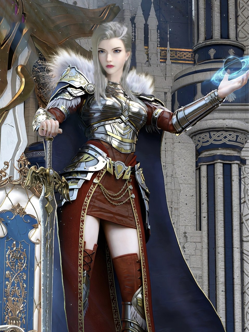 在动漫《雄兵连》中:鹤熙是追随凯莎女王最早一代的天使,同时她也是旧