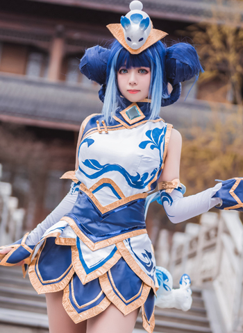 茯苓茯苓叶v英雄联盟青花瓷拉克丝cosplay