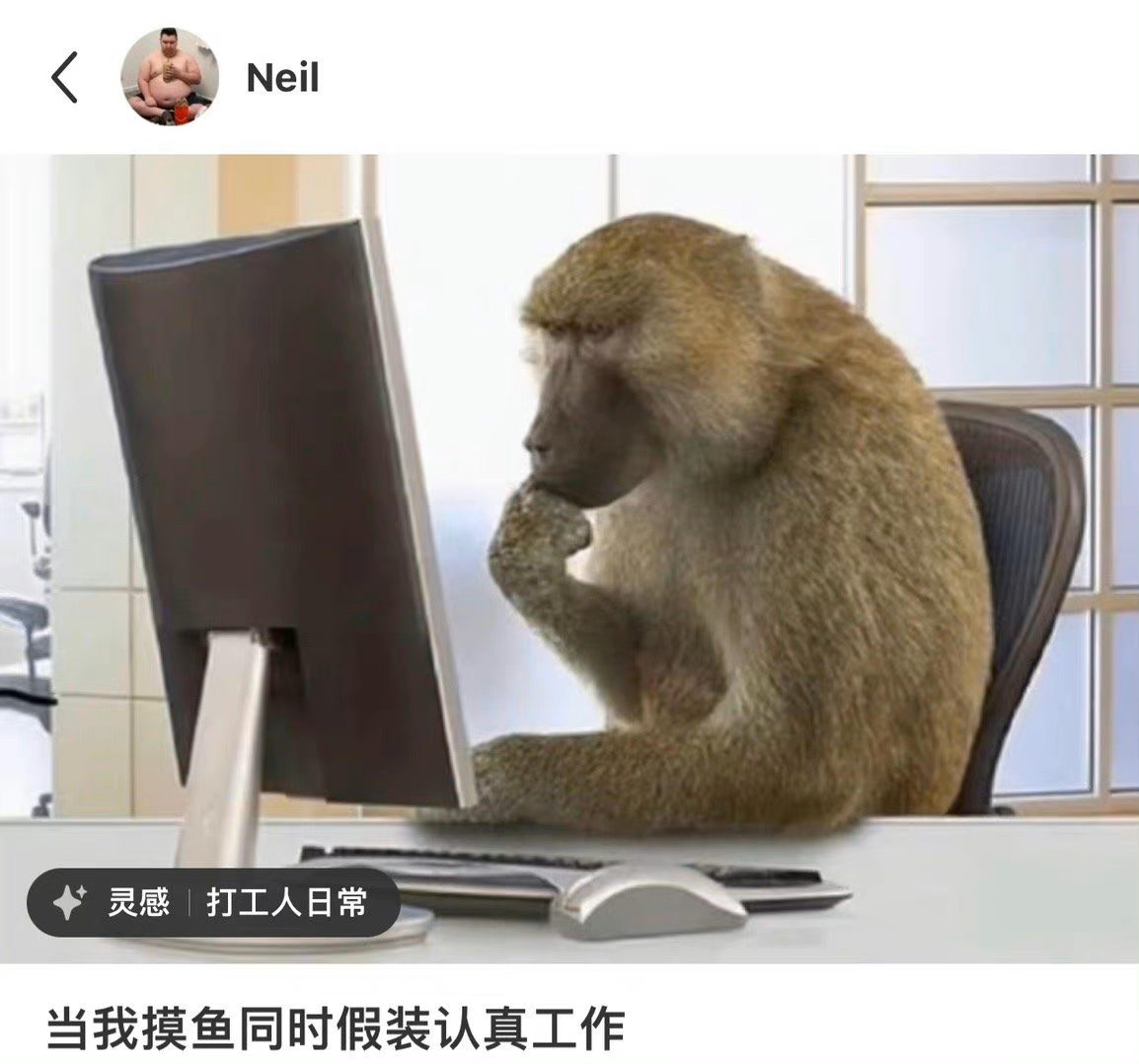 当我假装在工作#趣图搞笑