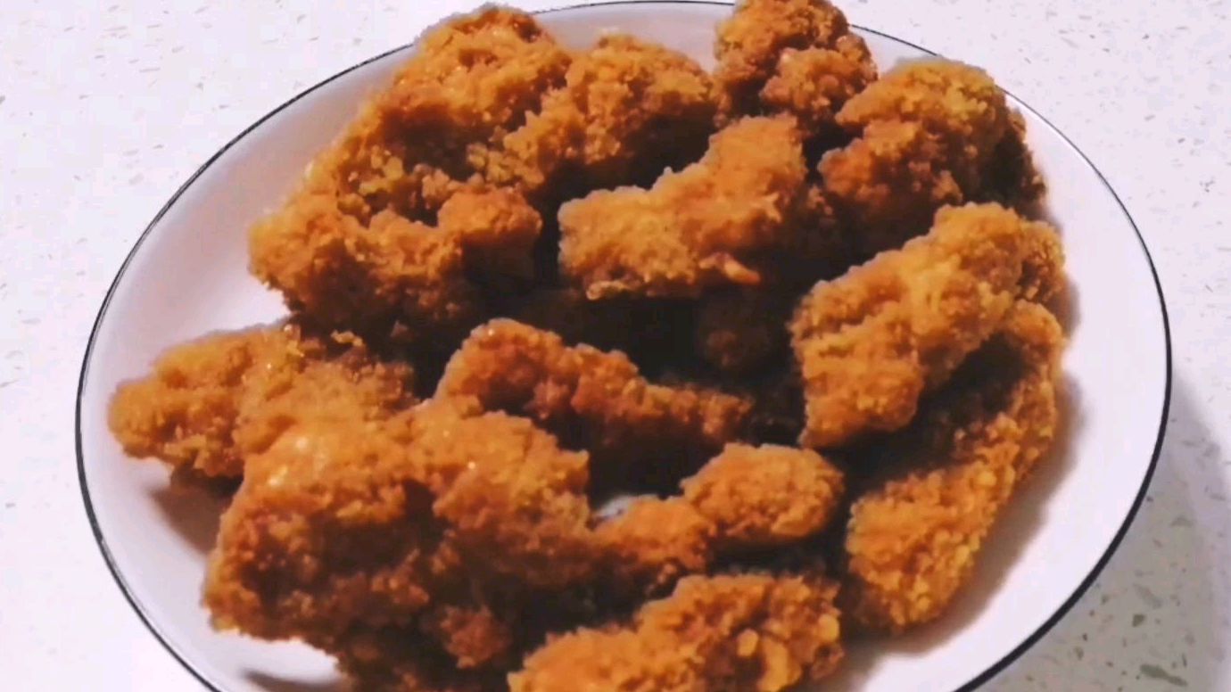 鸡胸肉的做法,酥脆鸡米花自己做更好吃