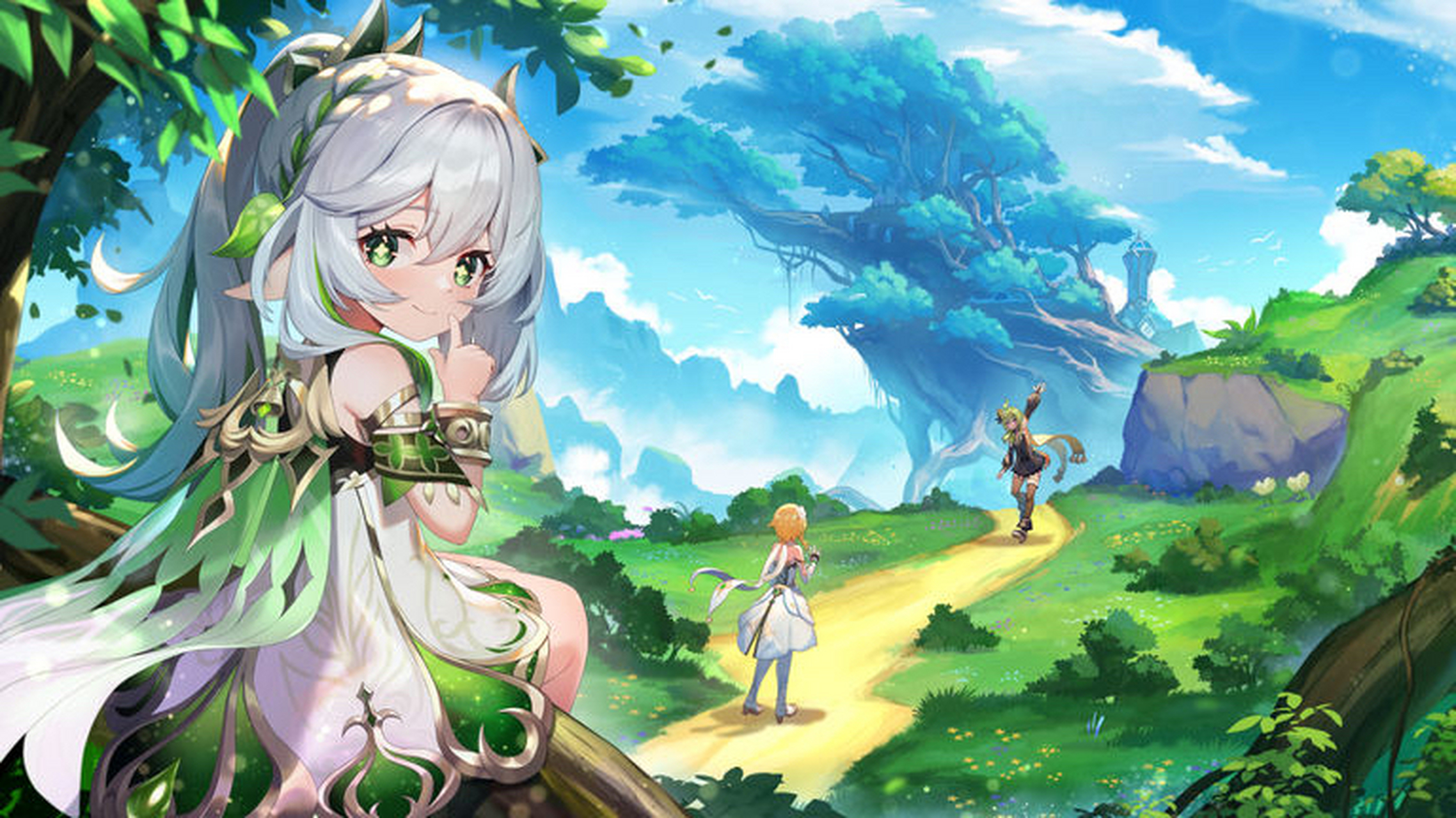 智慧与学术的结晶 :#原神# 「须弥」角色  「小吉祥草王」的纳西妲,梨