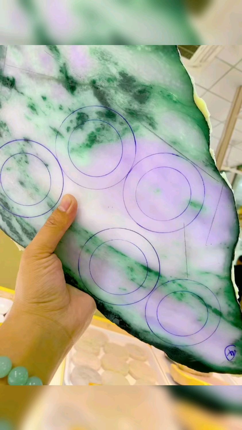 淡春彩翡翠小板料分享