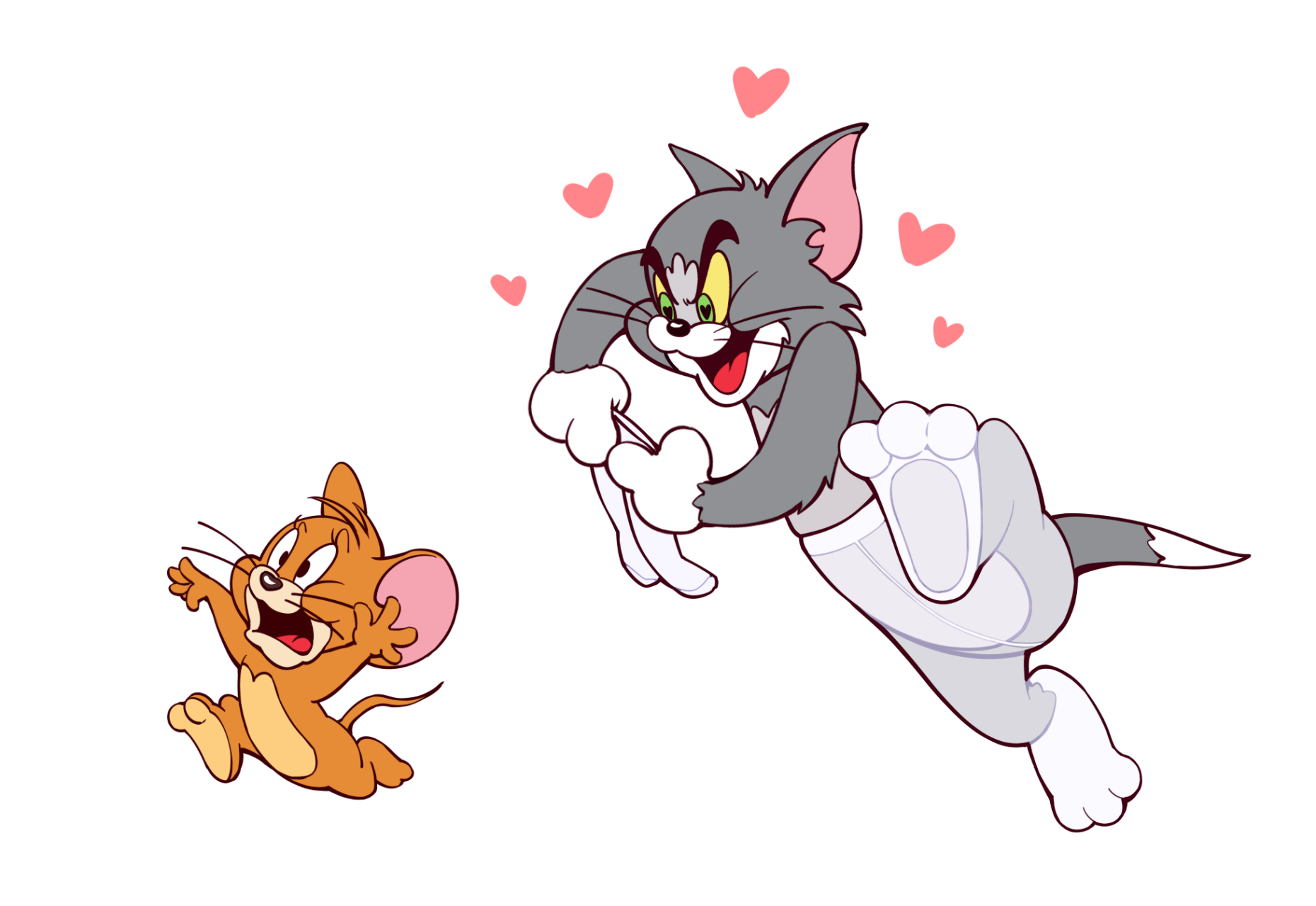 好怪哦,再看一眼98——汤姆&杰瑞(猫和老鼠)#二次元#  画师:翼つば