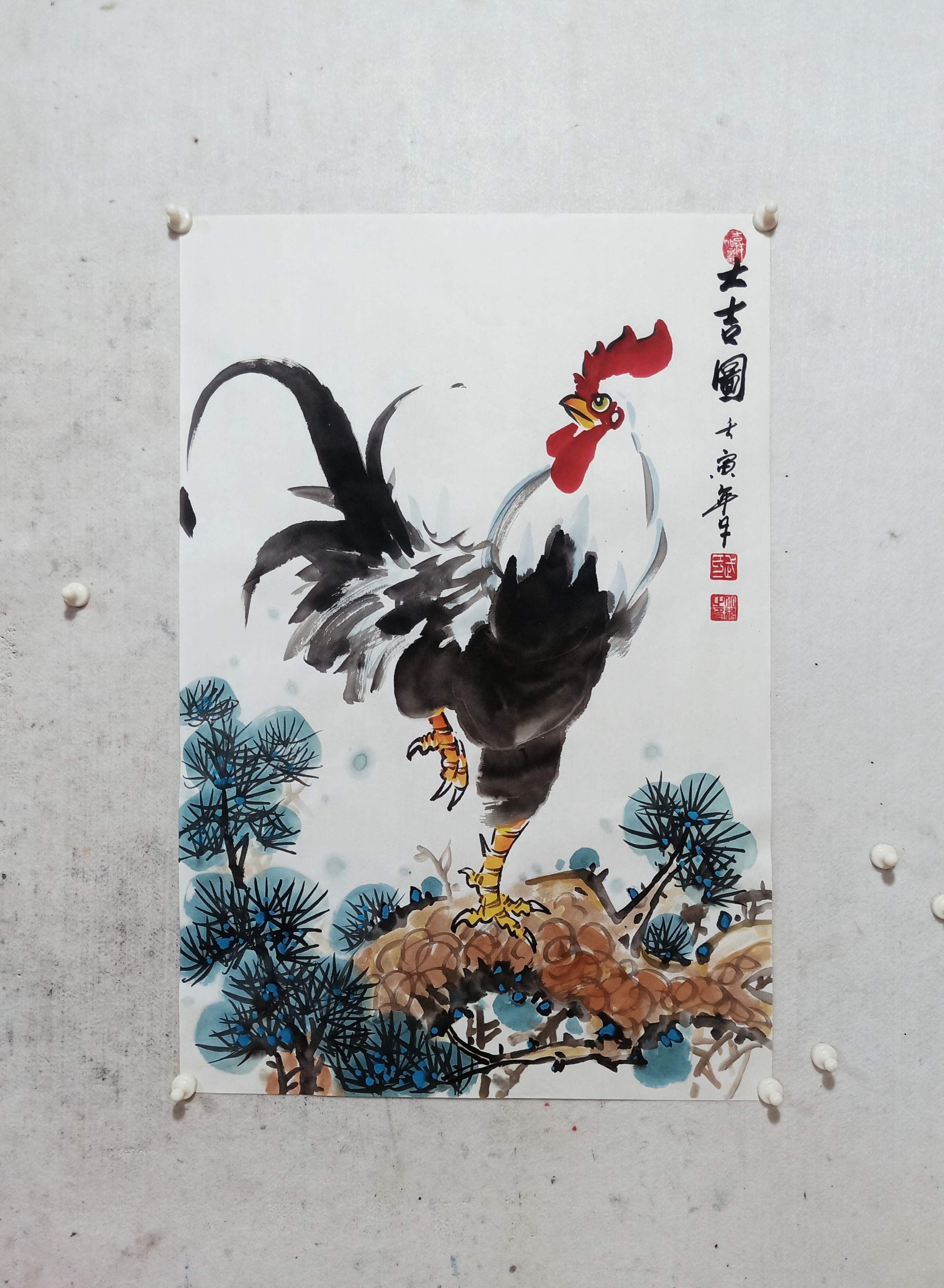 中国画以墨为主,那么墨分五色