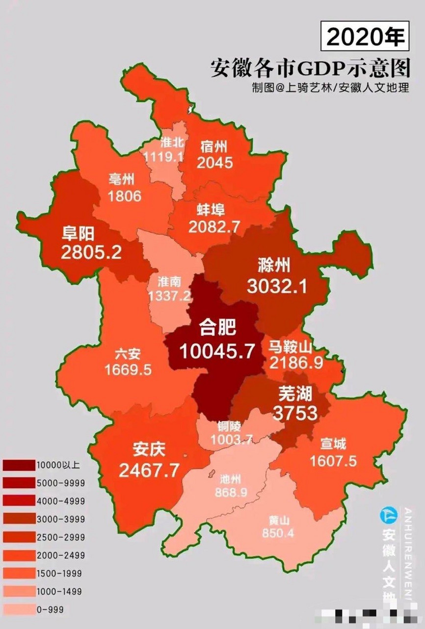 安徽发展最好的是皖北地区而不是皖南地区?