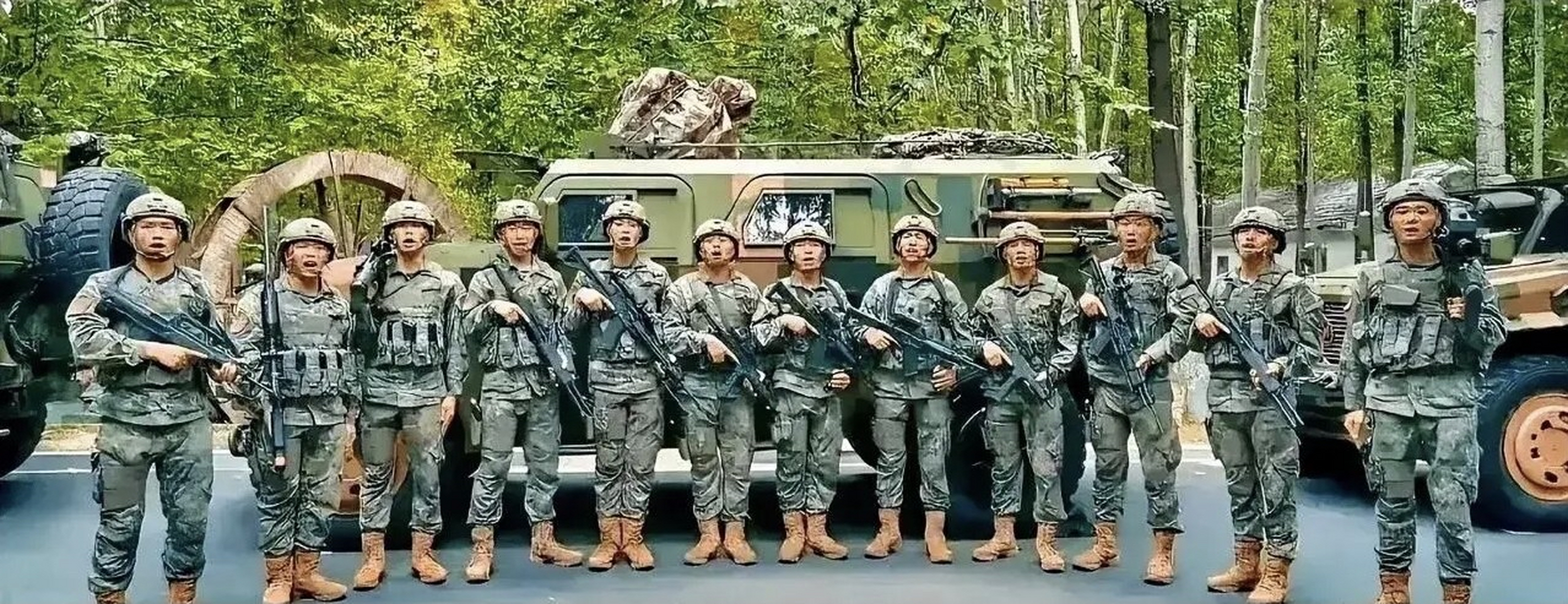 陆军步兵班图,这火力配置,在蓝星上应该是最强陆军火力配置了吧!