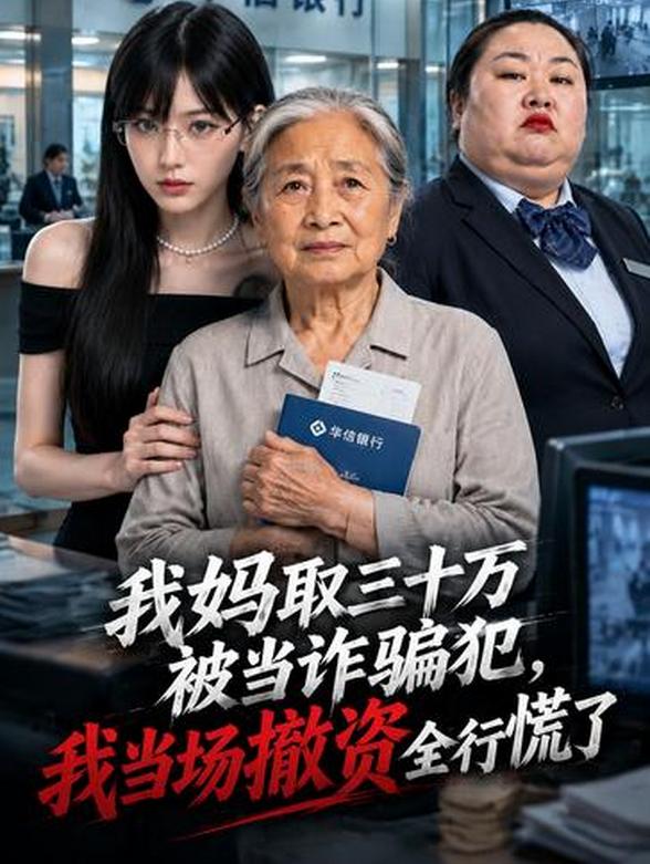 我妈取三十万被当诈骗犯，我当场撤资全行慌了