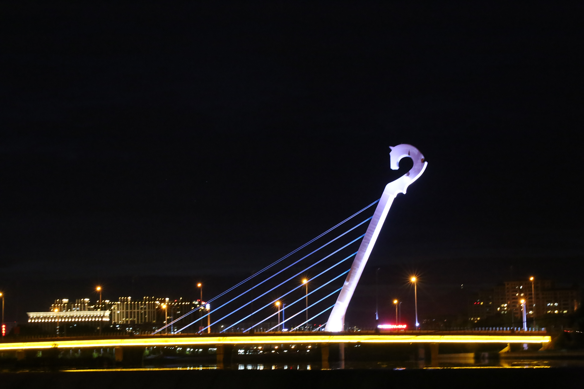 呼和浩特市东河夜景