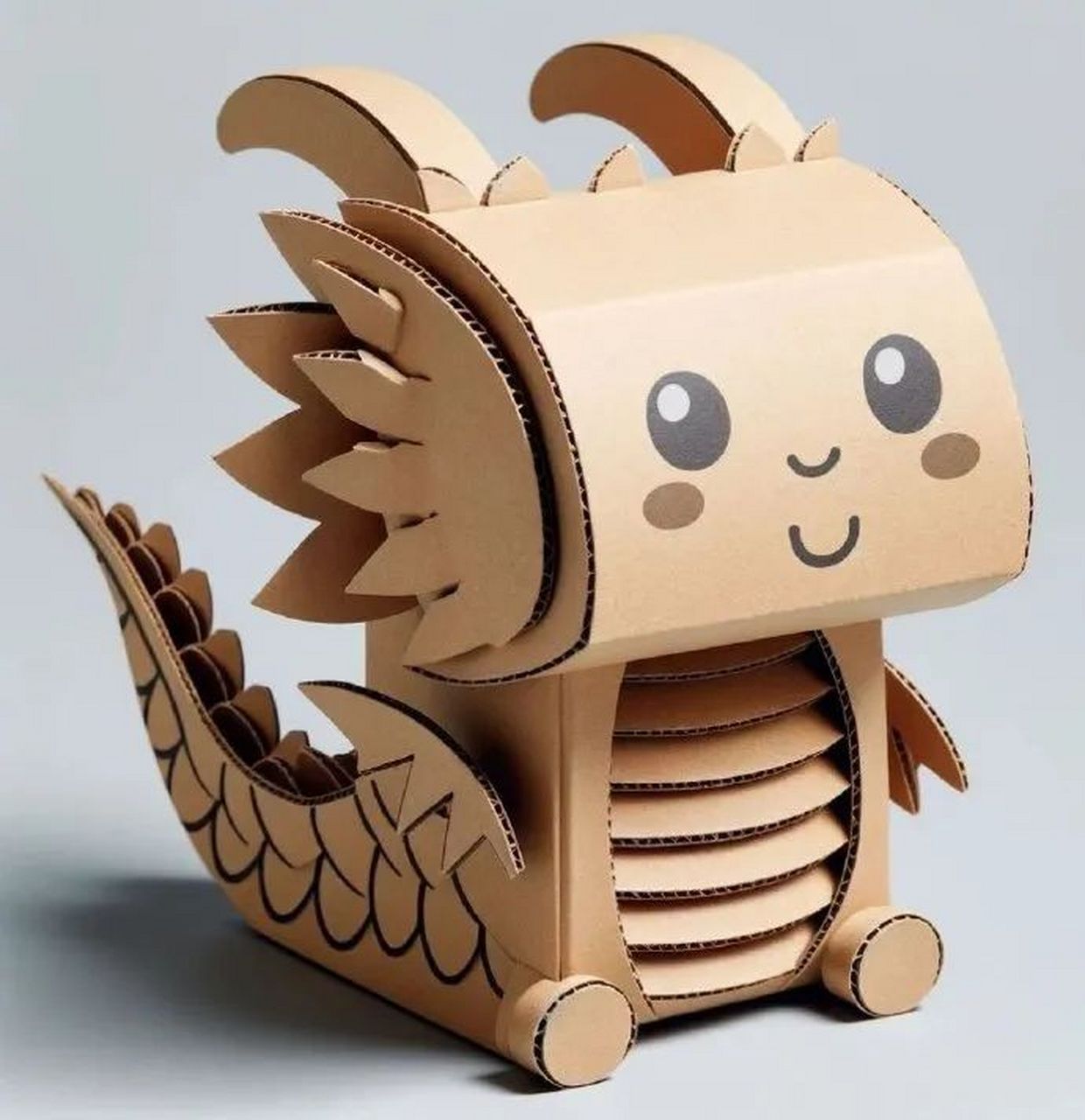 手巧的人,废纸盒也能变成栩栩如生的小动物!