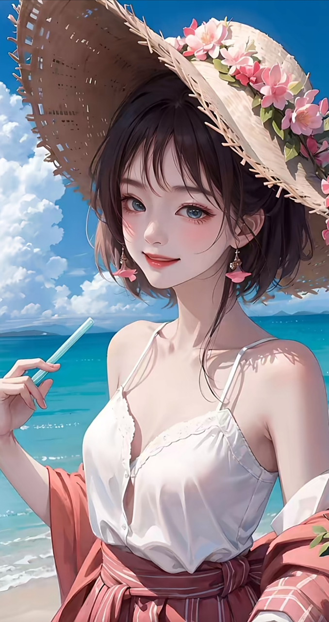 超美女生 a 漫画头像治愈风#微信头像# #治愈##ai绘画