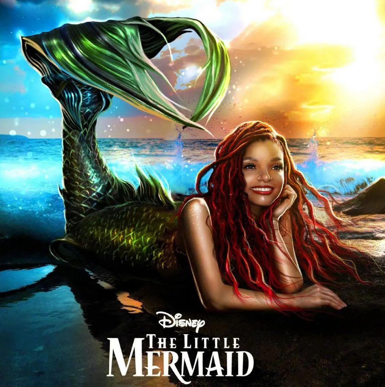 即将上映的迪士尼电影《小美人鱼》女主角爱丽儿,由黑人演员哈莉61