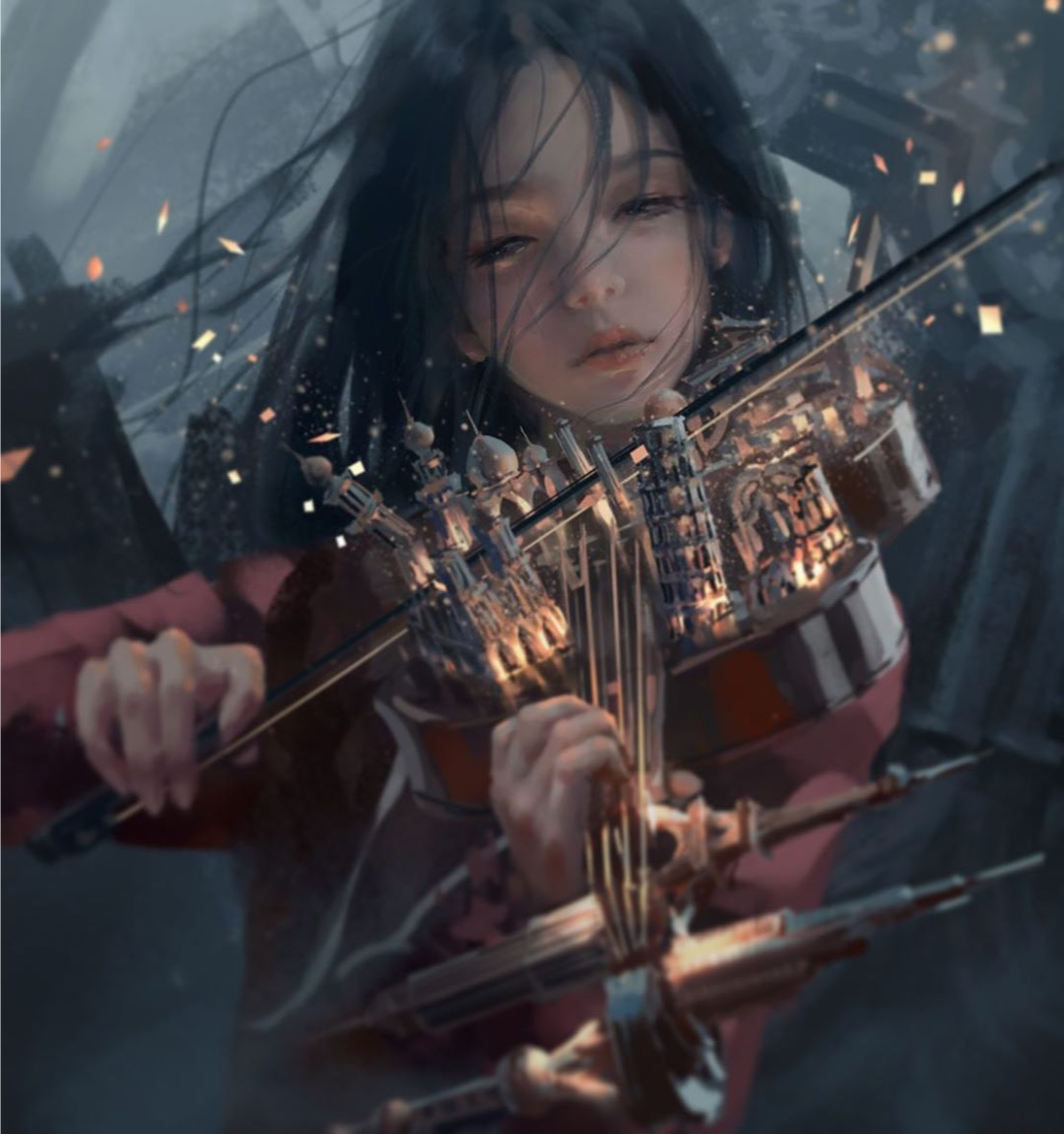 哇,wlop鬼刀的插画不是盖的!张张细致入微