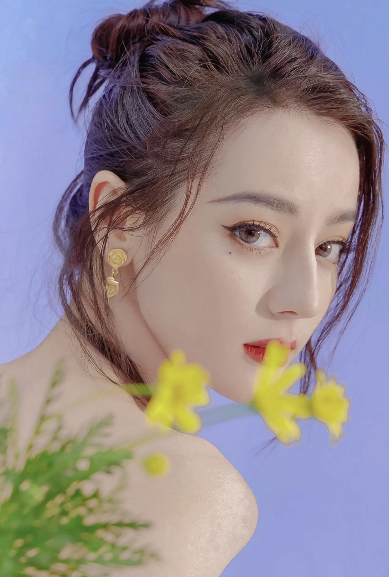 迪丽热巴花仙子造型,也太美了