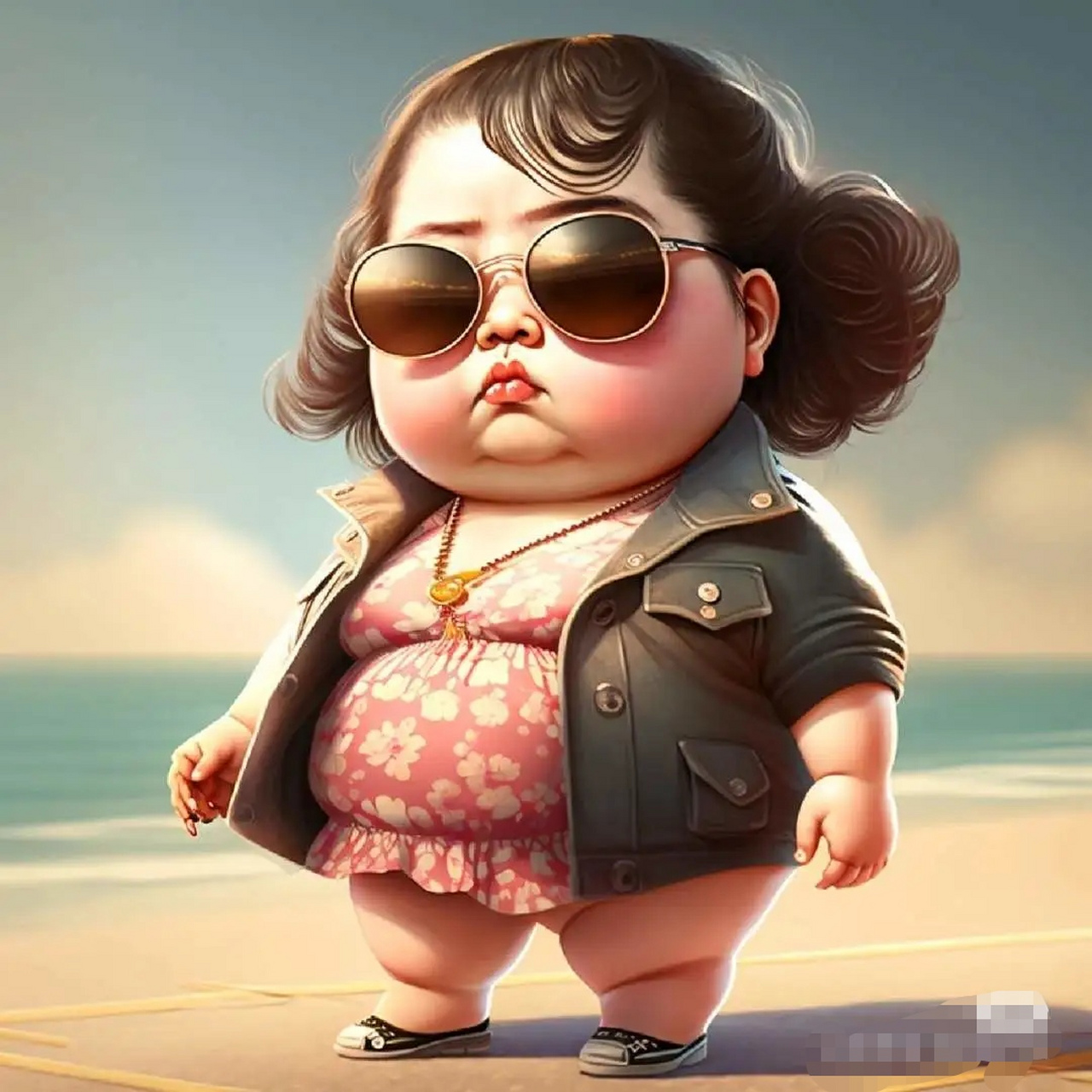 胖的可爱有木有…[得意]