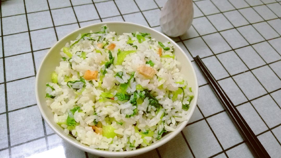 一分钟学会黯然销魂猪油菜饭!连吃三碗停不下来!必学快手菜!