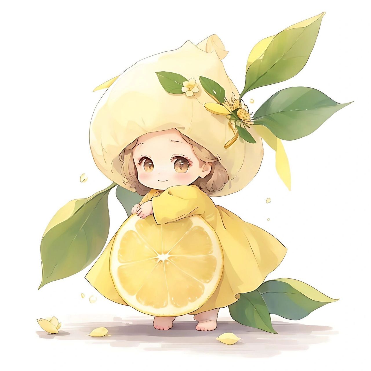 女孩头像:假如生活给予你的,是一颗柠檬,那么不要抱怨,努力把它榨成一