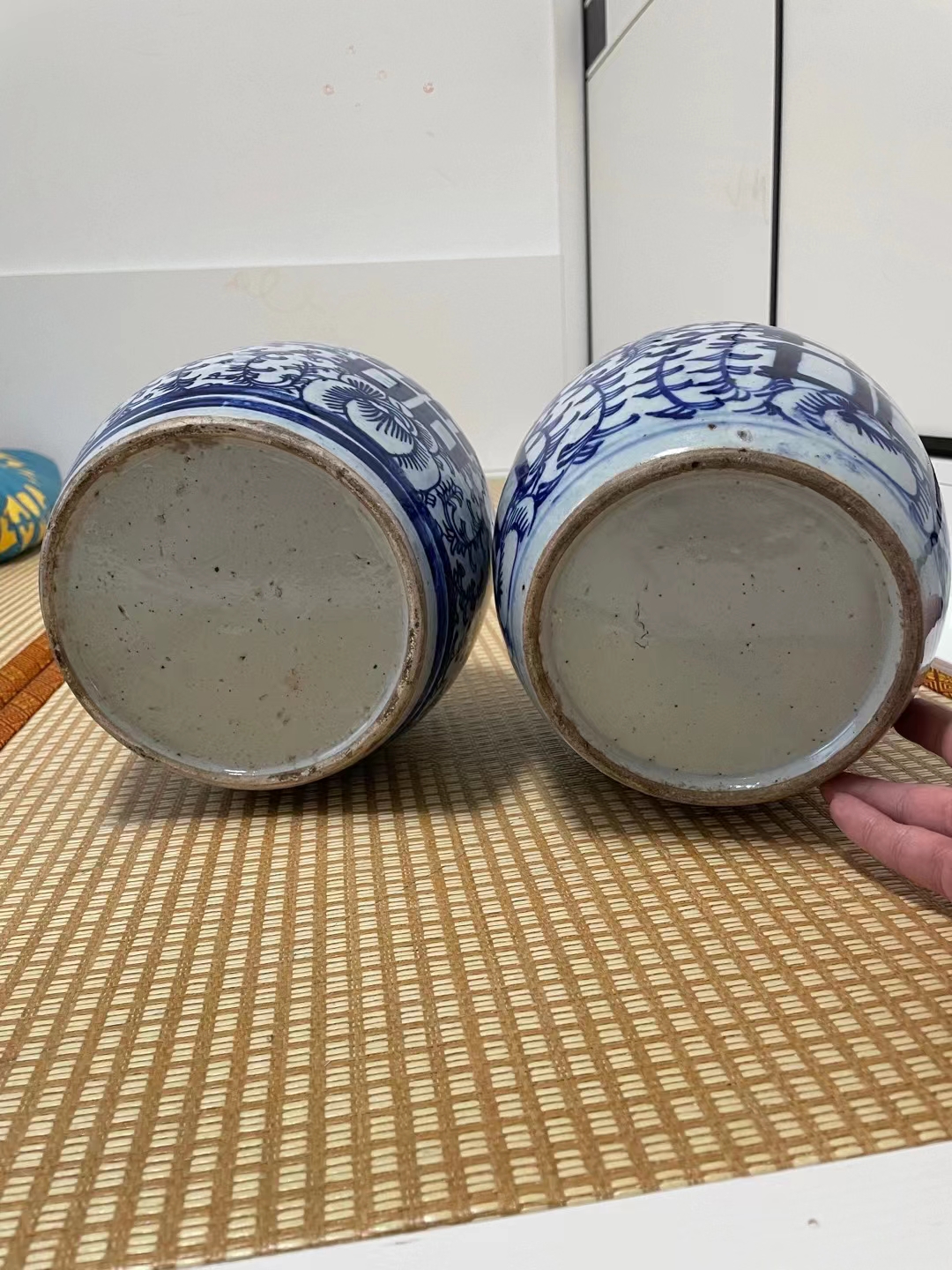全品晚清喜字罐一对,赵豪侠瓷器欣赏