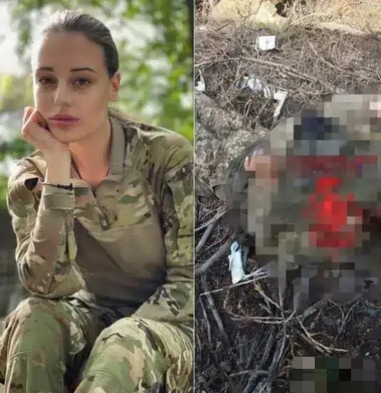 被俄罗斯干掉的乌克兰女兵,这些女兵别看漂亮,但她们的双手都曾沾有