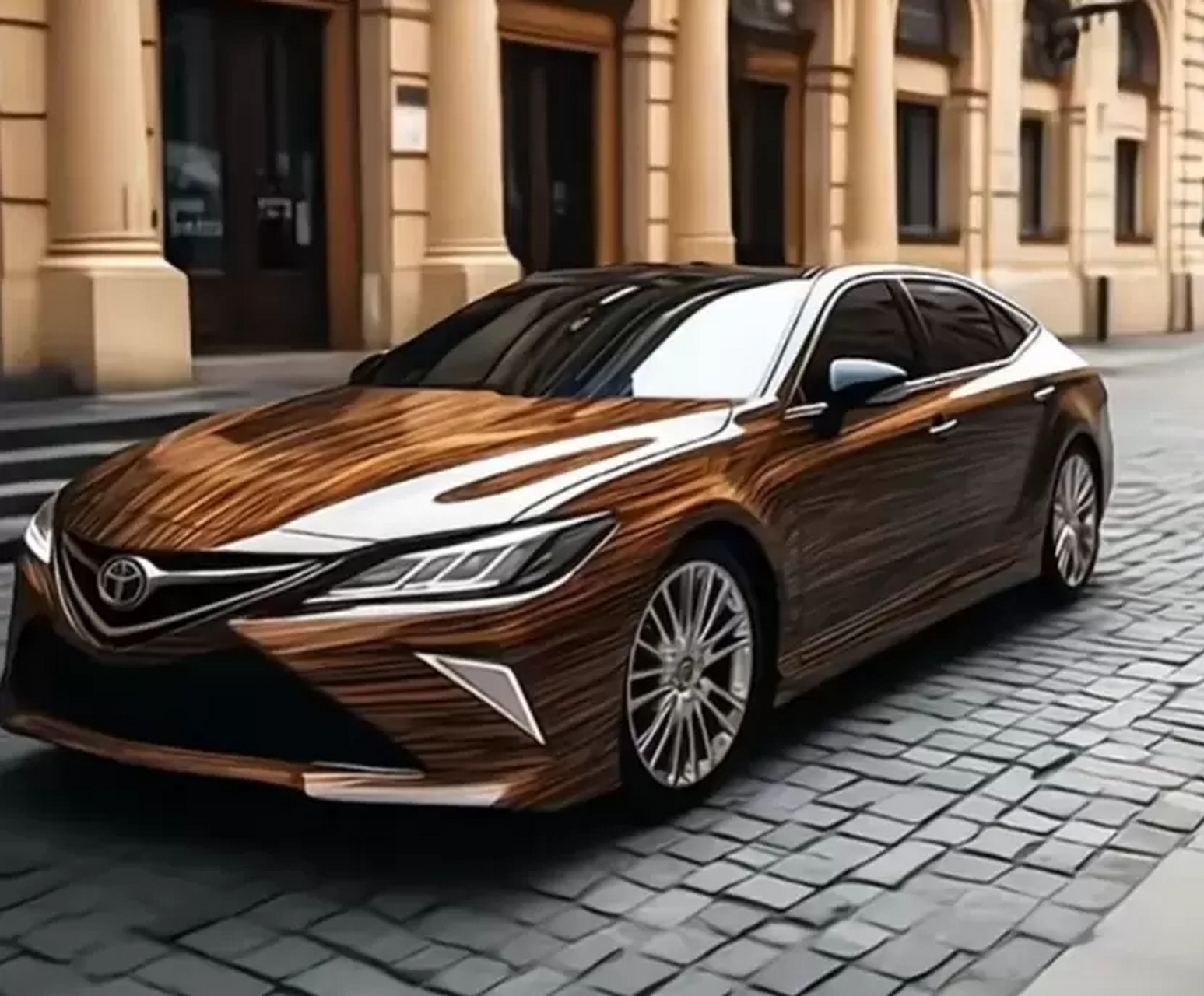 2024款丰田"凯美瑞"渲染图曝光,尺寸大幅加长