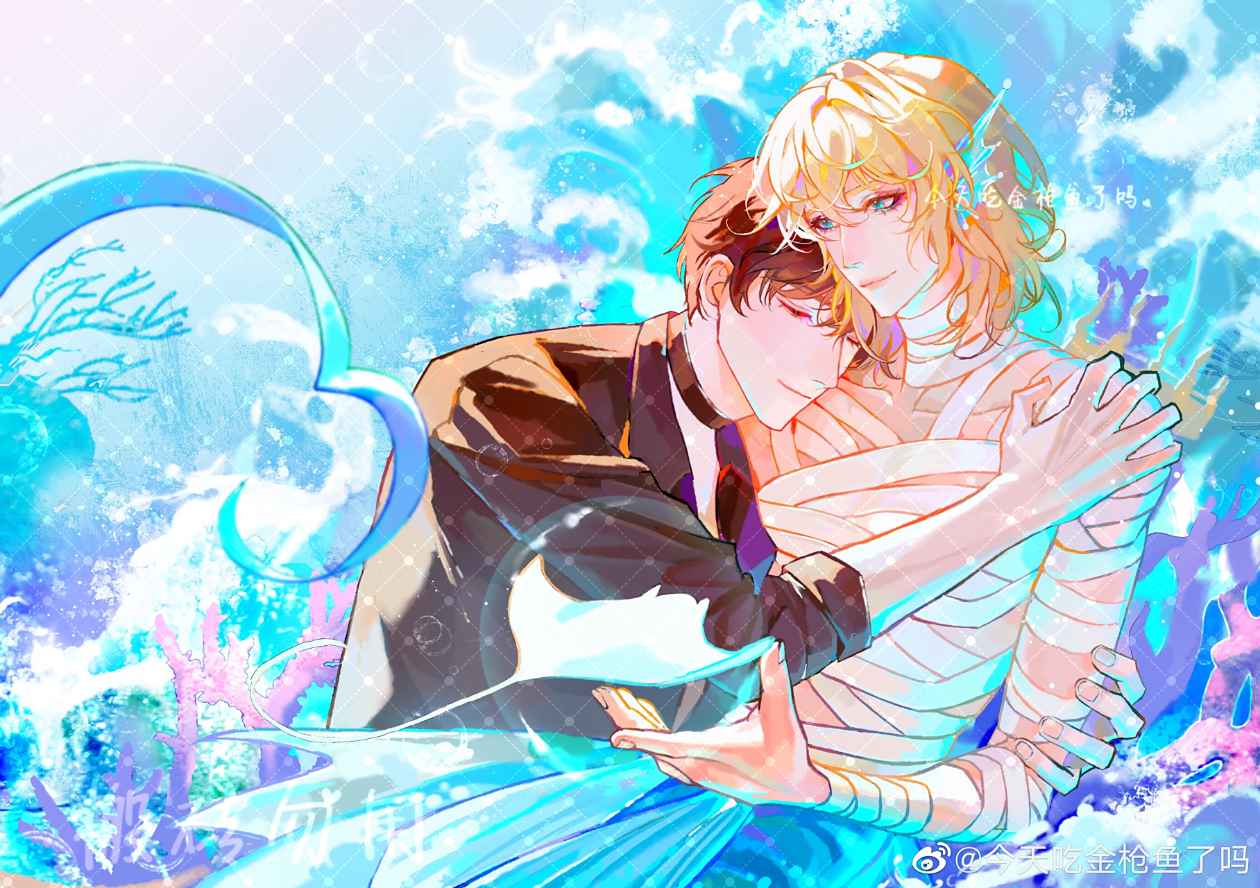 人鱼陷落#  "而他是所有浪漫的具象.