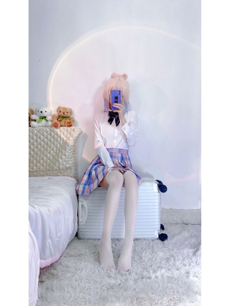 纯欲jk制服,只有配白丝才是永远滴神,喜欢白丝的扣13