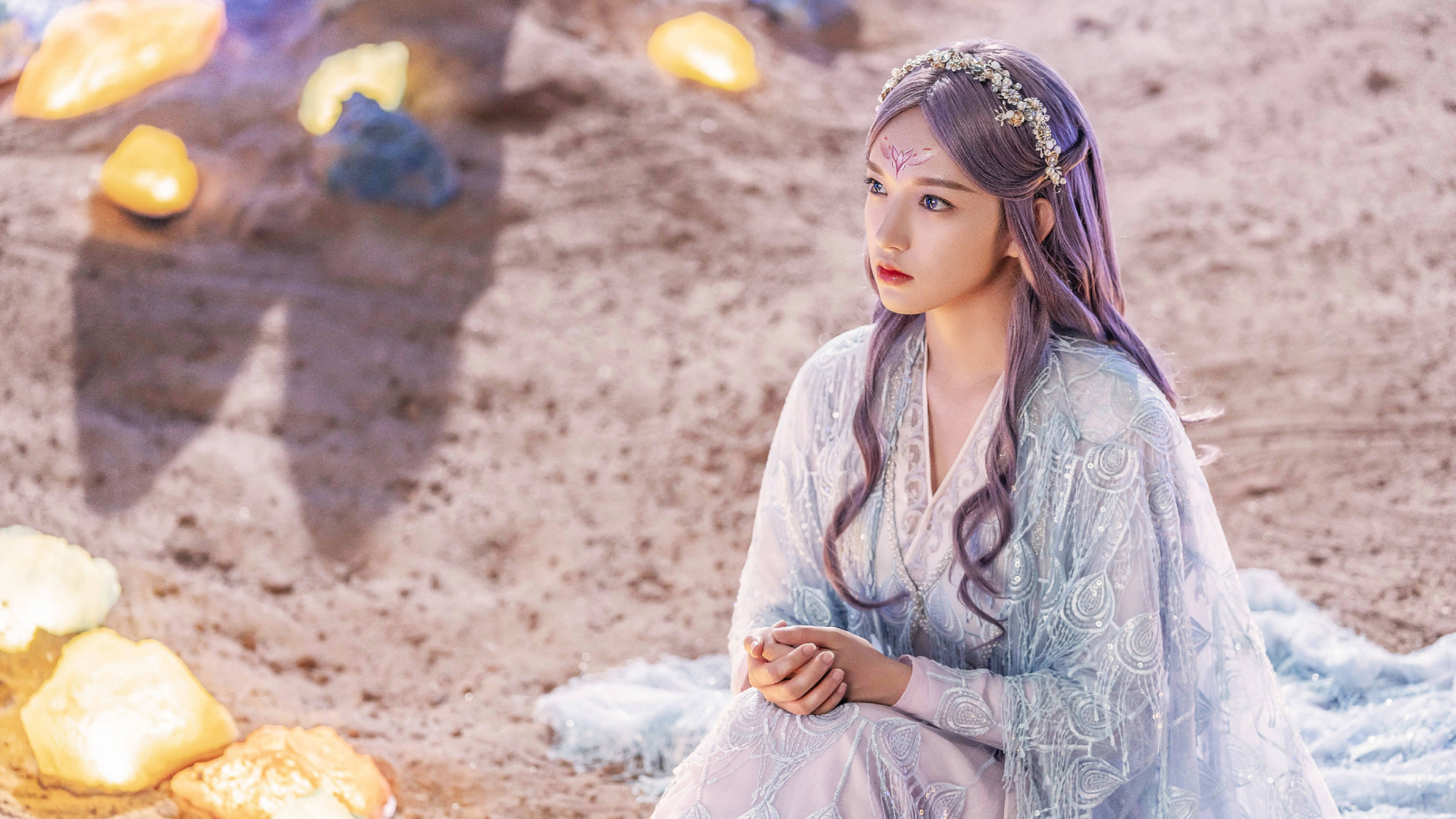 演员程潇,电视剧《灵域》粉颊乌发,婉约灵动,请看剧照