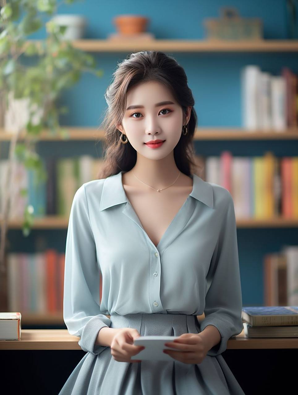 美女头像:清秀淡雅的妆容,优雅自信的姿态,尽显女人的魅力.