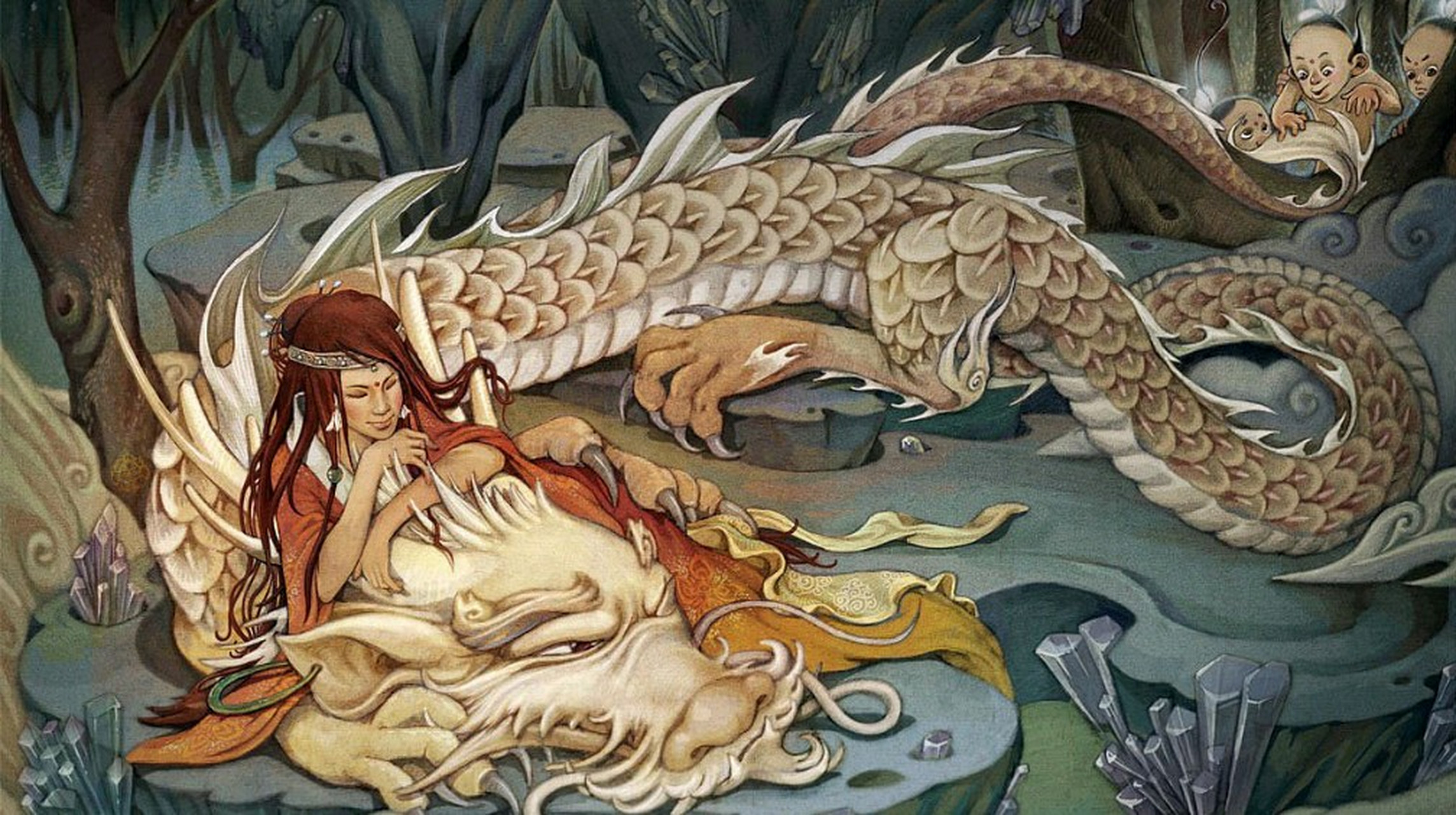 传说龙性本淫,龙十分地好色,因此和多种动物交配生下了许多孩子.