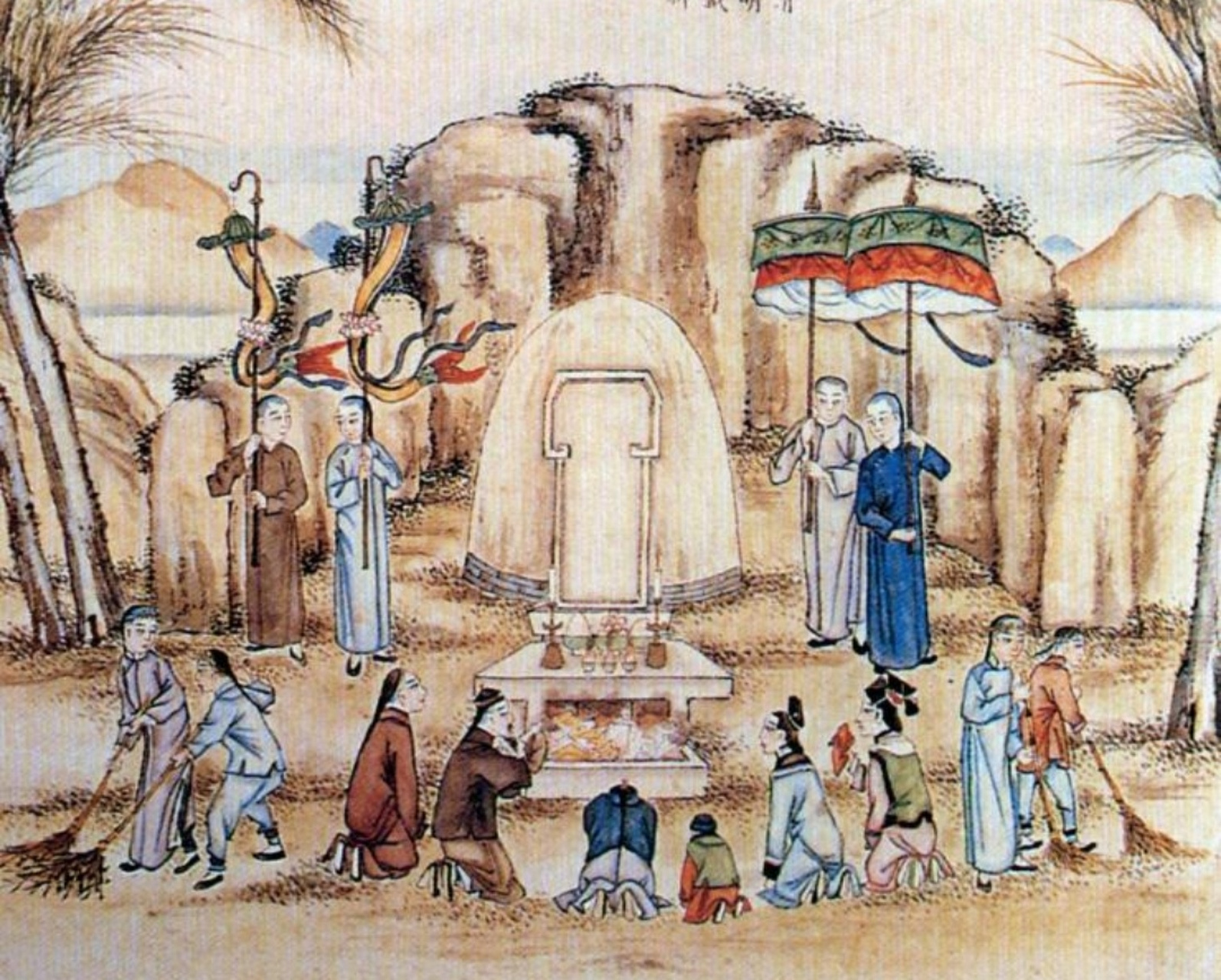 清明节祭祖扫墓的由来         清明节祭祖扫墓,相传起源于古代帝王将